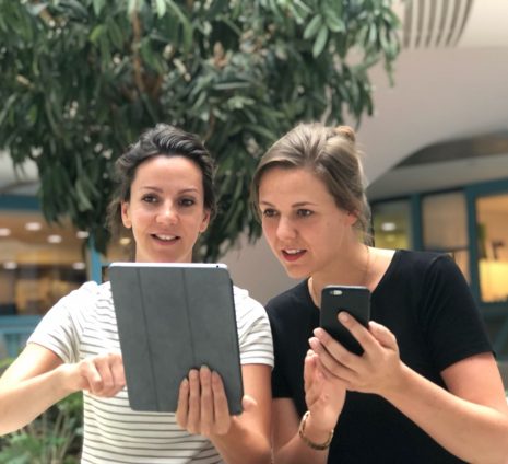 Solange en Marissa van team Hersenonderzoeknl