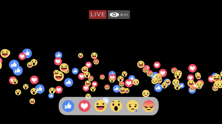 Facebook Livestream emojis